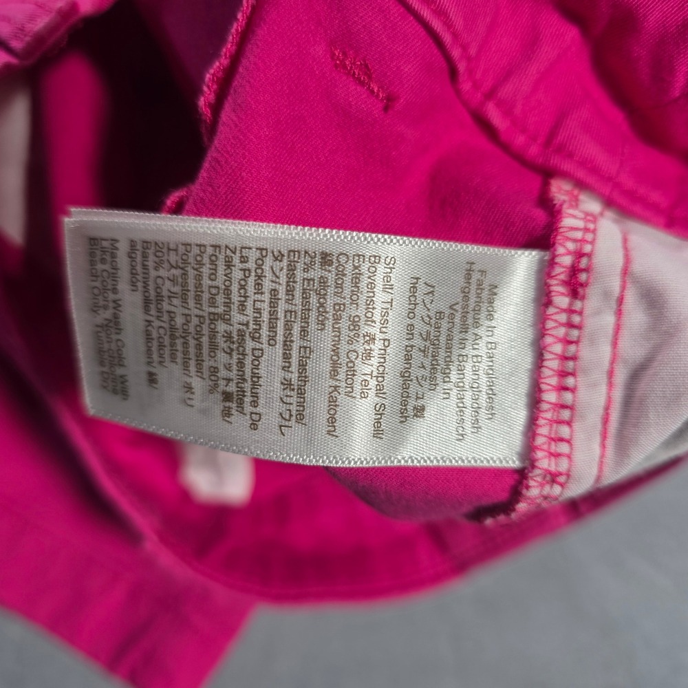 J.Crew Womens Hot Pink Stretch Cotton Chino Shorts Size 4 Fuchsia Mid Rise 9in - Picture 4 of 9